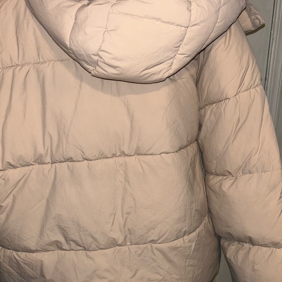 Women's Tan Puffer Jacket - Picture 3 of 4